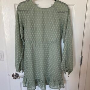 Polka dot mini dress